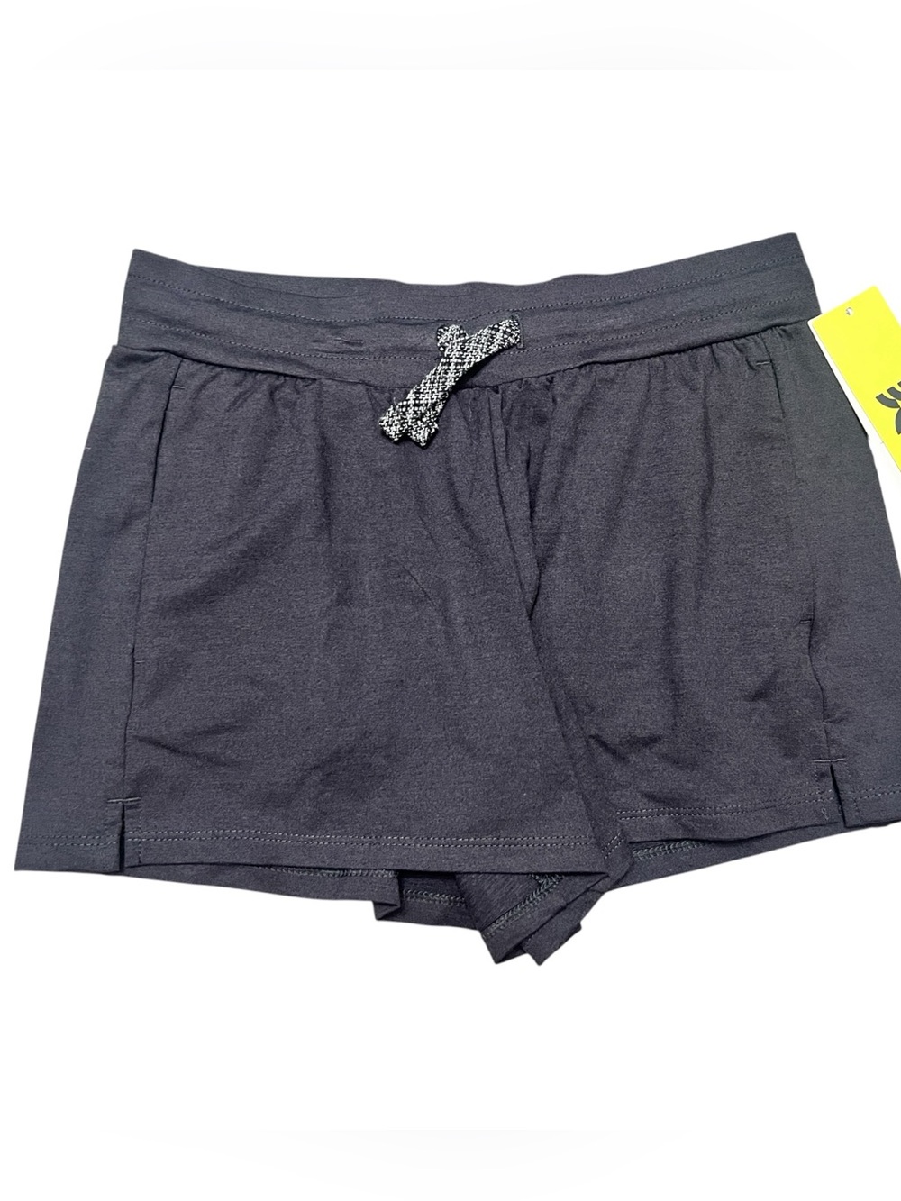Girl’s Black Everyday Drawstring Shorts - Picture 2 of 3